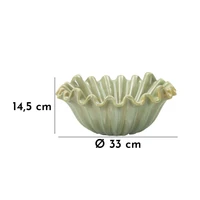 Kép 7/7 - Velence tál zöld ø 33x14,5 cm