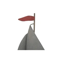 Kép 6/10 - Vitorlások a vízen fali dekoráció fémből többszínű 114,5x3,5x62,50 cm 1