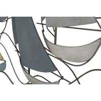 Kép 2/10 - Vitorlások a vízen fali dekoráció fémből többszínű 114,5x3,5x62,50 cm 6