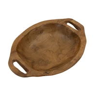 Kép 4/8 - Wan tál tölgyfából barna 37x26,5x7 cm 1