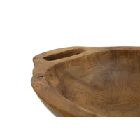 Kép 5/8 - Wan tál tölgyfából barna 37x26,5x7 cm 2