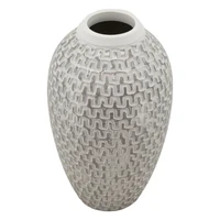 Kép 2/6 - Wave váza törtfehér/arany ø 19,5x34 cm