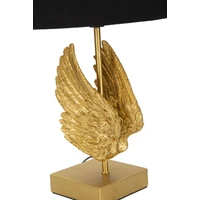 Kép 4/6 - Wings asztali lámpa arany/fekete ø 25x45 cm