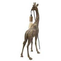 Kép 3/8 - Zsiráf asztali lámpa arany 28x16x60 cm 2