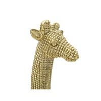 Kép 4/7 - Zsiráf figura arany 19.8x8x40 cm 2