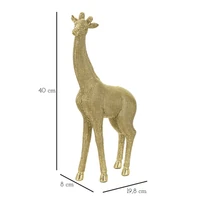 Kép 2/7 - Zsiráf figura arany 19.8x8x40 cm 6