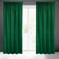 Kép 1/10 - Sibel Pierre Cardin bársony sötétítő függöny Sötétzöld 140x270 cm