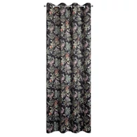 Kép 8/10 - becky-barsony-sotetito-fuggony-botanikai-mintaval-fekete-140-x-250-cm-hatter-nelkul