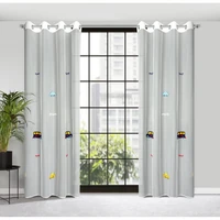 Kép 1/10 - alvin-autos-dekor-fuggony-gyerekszobaba-feher-140-x-250-cm