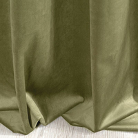 Ria bársony sötétítő függöny Olívazöld 140x250 cm 6