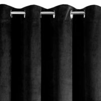 Pierre bársony sötétítő függöny Fekete 140x250 cm 3