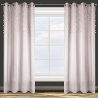 Kép 1/8 - stella-dekor-fuggony-pom-pom-diszitessel-pasztell-rozsaszin-140-x-250-cm