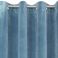 Ria bársony sötétítő függöny Kék 140x250 cm 3