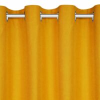 Ada egyszínű sötétítő függöny Mustársárga 140x250 cm 3