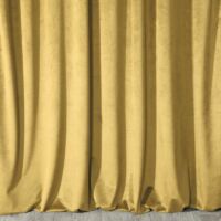 Pierre bársony sötétítő függöny Mustársárga 140x300 cm 6