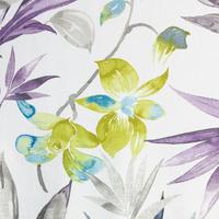 Janete mintás dekor függöny Fehér/acélszürke 140x250 cm 4
