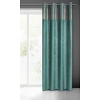 Kép 2/8 - Peri bársony sötétítő függöny Sötét türkiz 140x250 cm 1