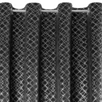 Moly bársony sötétítő függöny Fekete/ezüst 140x250 cm 3