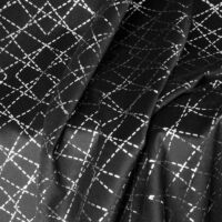 Moly bársony sötétítő függöny Fekete/ezüst 140x250 cm 7