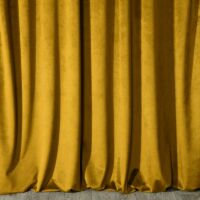 Melanie bársony sötétítő függöny Mustársárga 215x250 cm 6