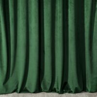 Melanie bársony sötétítő függöny Sötétzöld 140x250 cm 6