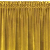 Samanta bársony sötétítő függöny Mustársárga 140x270 cm 3