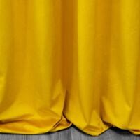 Sibel Pierre Cardin bársony sötétítő függöny Mustársárga 140x270 cm 7