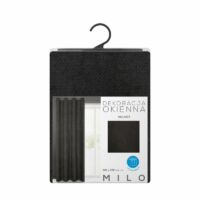 Milo bársony sötétítő függöny Fekete 140x250 cm 2