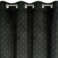 Julia bársony sötétítő függöny Fekete 140x250 cm 3