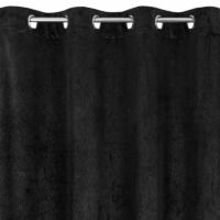 Lili bársony sötétítő függöny Fekete 140x250 cm 4