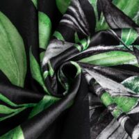 Zoja Pierre Cardin bársony sötétítő függöny Fekete/zöld 140x250 cm 7