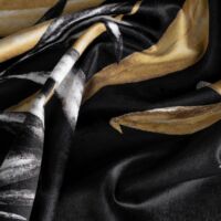 Zoja Pierre Cardin bársony sötétítő függöny Fekete/bézs 140x270 cm 8
