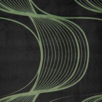 Pola bársony sötétítő függöny Fekete/zöld 140x250 cm 4