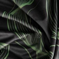 Pola bársony sötétítő függöny Fekete/zöld 140x250 cm 8