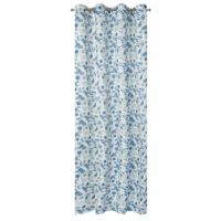 Rosali mintás dekor függöny Fehér/kék 140x250 cm 2