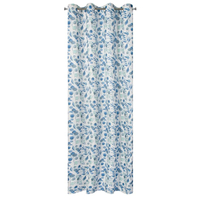 Rosali mintás dekor függöny Fehér/kék 140x250 cm 2