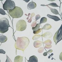 Rosali mintás dekor függöny Fehér/zöld 140x250 cm 4