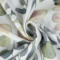 Rosali mintás dekor függöny Fehér/zöld 140x250 cm 7