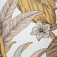 Bari bársony sötétítő függöny Fehér/barna 140x250 cm 4