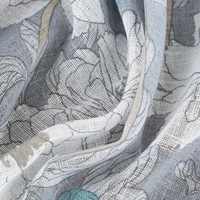 Kép 9/9 - Fabia mintás dekor függöny Szürke/fehér 140x250 cm 8