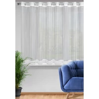 Kép 3/10 - sari-mikrohalos-fuggony-csipkevel-feher-400-x-145-cm-hs387621 1