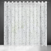 Kép 1/9 - bessy-mintas-dekor-fuggony-feher-szurke-rozsaszin-350x250-cm