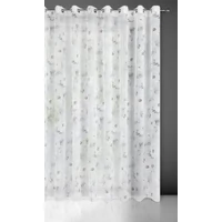 Kép 2/9 - bessy-mintas-dekor-fuggony-feher-szurke-rozsaszin-350x250-cm-felakasztva
