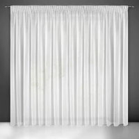 Kép 1/9 - Esel fényes mikrohálós fényáteresztő függöny Fehér 400x250 cm