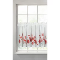 Kép 1/9 - mari-pipacs-mintas-vitrazs-fuggony-feher-piros-60x150-cm