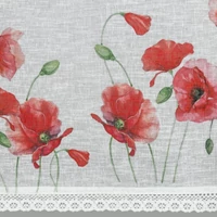 Kép 2/9 - mari-pipacs-mintas-vitrazs-fuggony-feher-piros-60x150-cm-kifeszitet