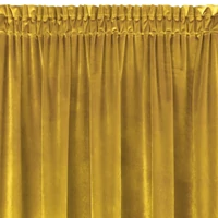 Kép 4/9 - Samanta bársony sötétítő függöny Mustársárga 140x270 cm