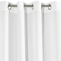 Kép 6/10 - Rita egyszínű dekor függöny Fehér 140x250 cm ringlik