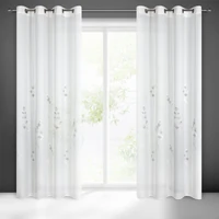 Kép 1/11 - isabel-virag-mintas-dekor-fuggony-feher-140-x-250-cm