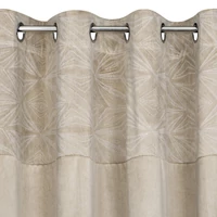 Kép 5/11 - ariana-barsony-sotetito-fuggony-fenyes-geometriai-mintaval-bezs-140-x-250-cm-ringli-fuzolyuk